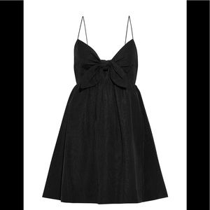 Alice+Olivia Melvina Tie Front Mini Dress